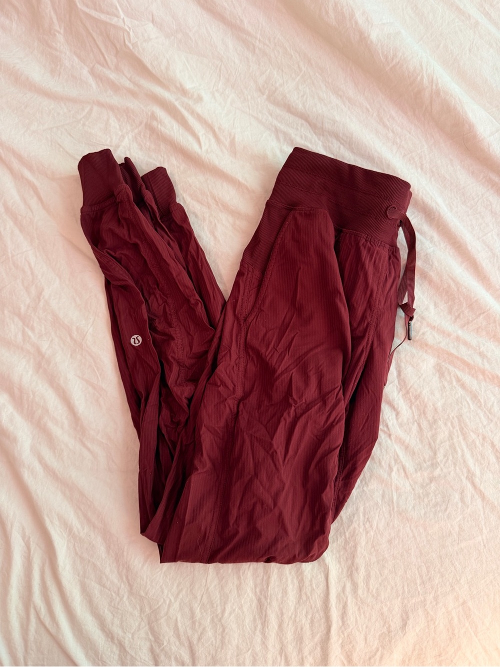 Lululemon Pants Womens 4 Red Merlot Dance Studio Mid-Rise Jogger Swift Pockets